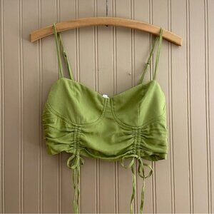 Garage Gorgeous Green NWT Halter Corset Top Women’s Size Small